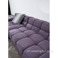 INS populer desain sofa set termasuk meja teh ruang tamu furniture set mewah hotel sofa sofa rumah Modern cahaya mewah